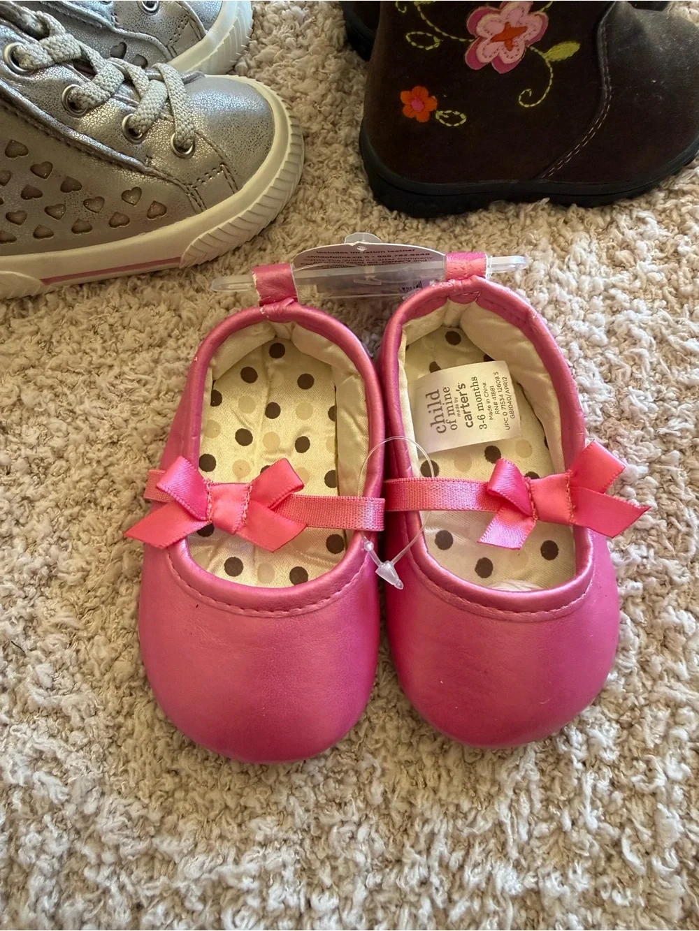 Baby Size 2 Shoe bundle - Sneaker, Mary Jane and Boot (3 pairs)